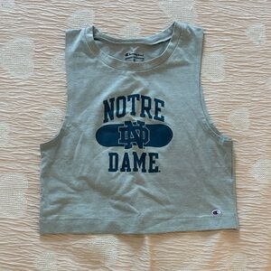 Champion Gray Notre Dame Sleeveless Top